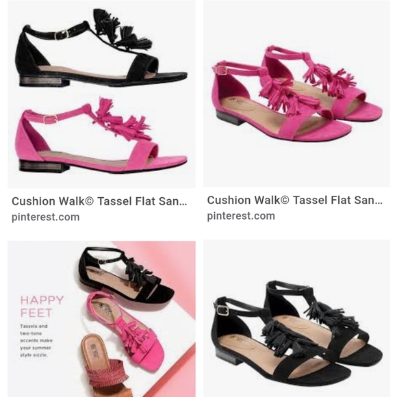 NEW Avon Tassel Flat sandle w/cushion walk - Picture 2 of 4